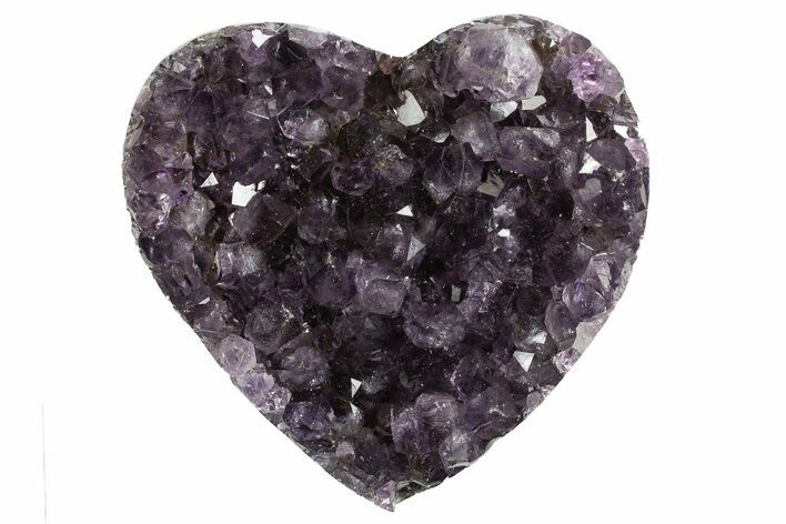 Dark Purple Amethyst Heart - Uruguay #343720